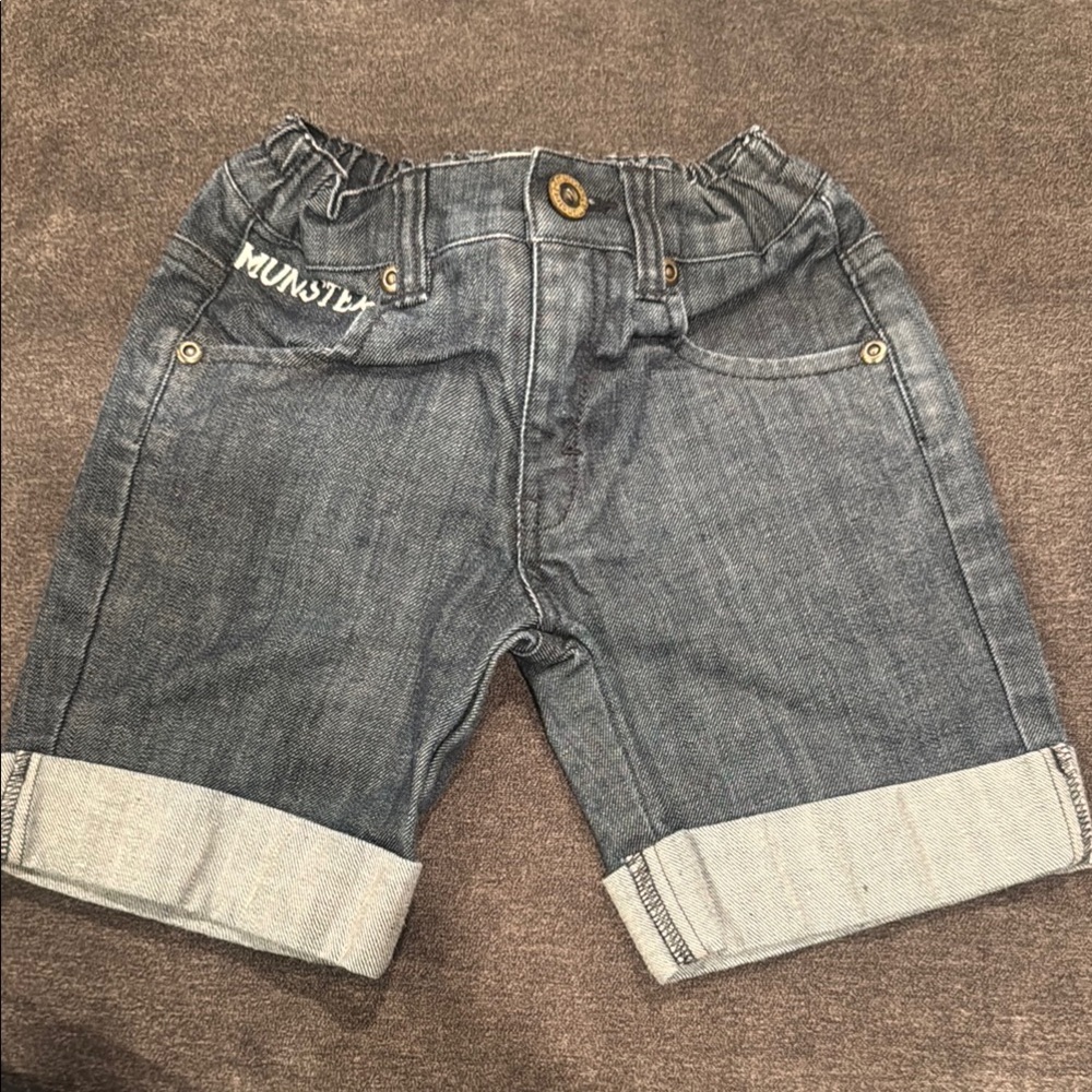 Munster Kids Blue Denim Shorts